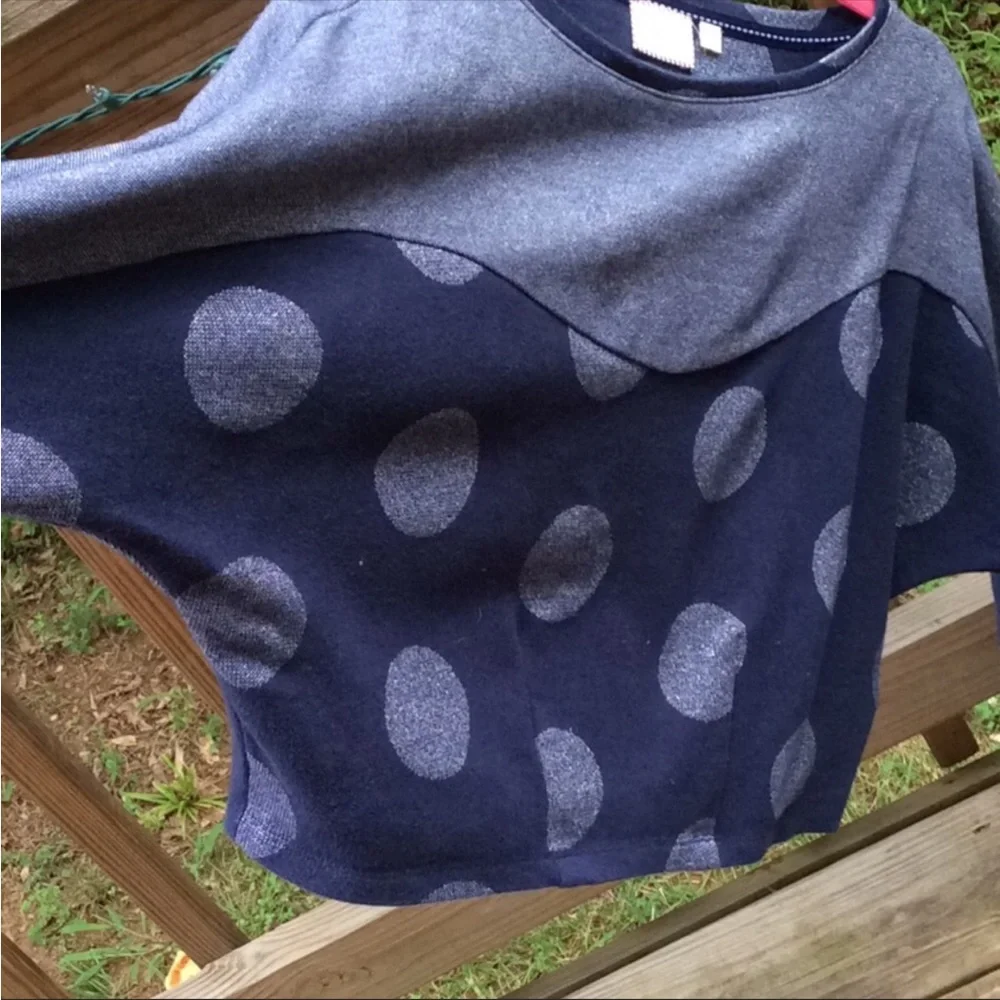 ANTHROPOLOGIE Postmark Polka Dot Cropped Shirt - Picture 10 of 12